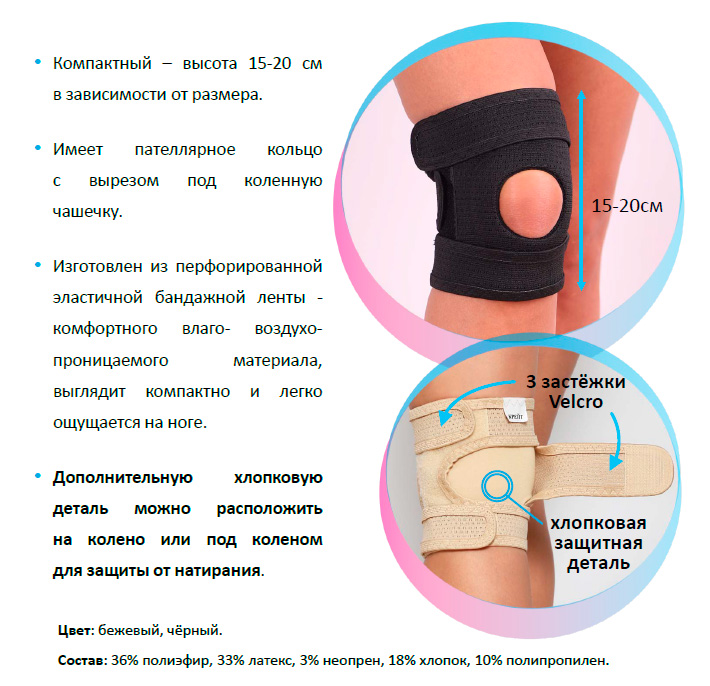 Е-514 Бандаж для коленного сустава