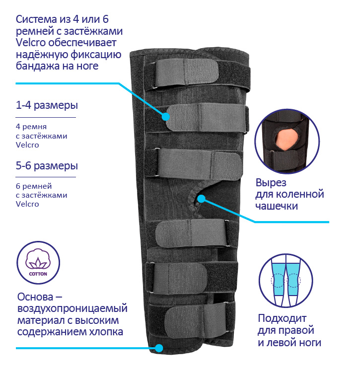 Е-526 Бандаж для коленного сустава Е-526 Бандаж для коленного сустава